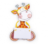 Invitatie de botez in forma de girafa